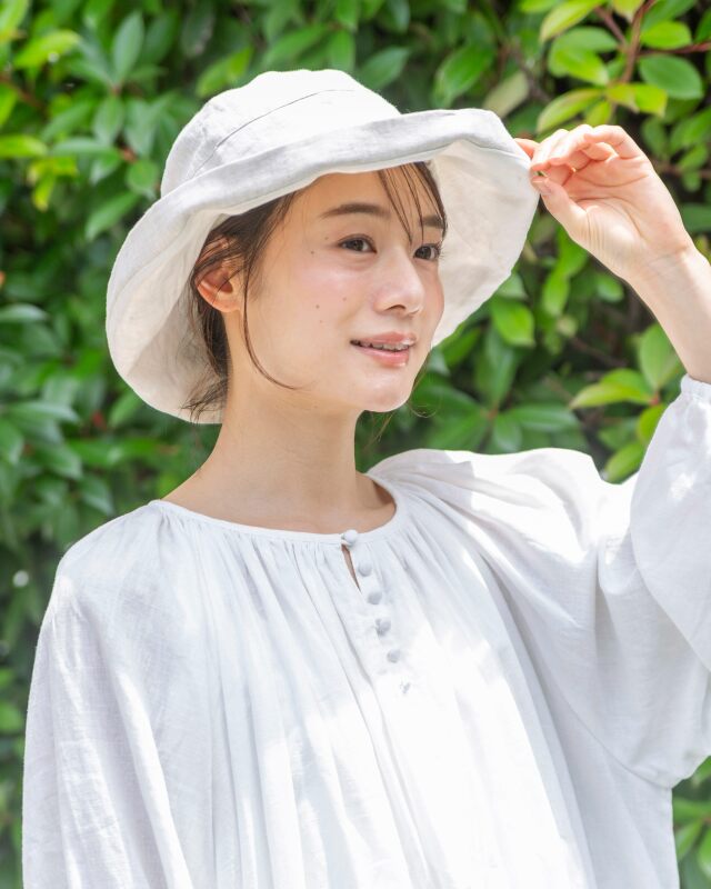 0699TO68063　リネンリバーシブルハット
