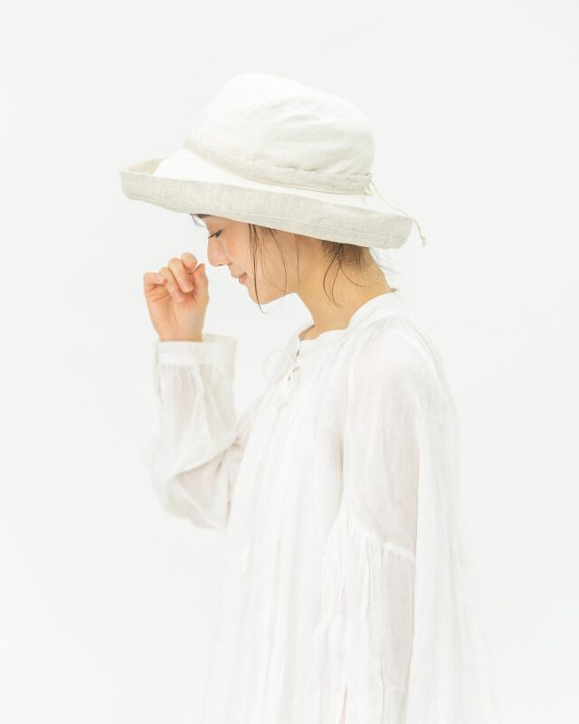 0699TO68063　リネンリバーシブルハット