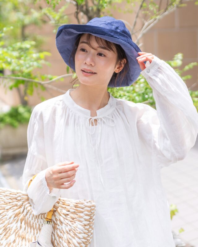 0699TO68063　リネンリバーシブルハット