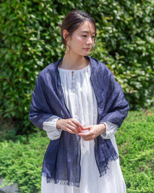 0699TO69064　ラミー麻ＵＶ加工ストール