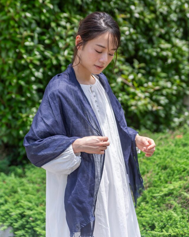 0699TO69064　ラミー麻ＵＶ加工ストール