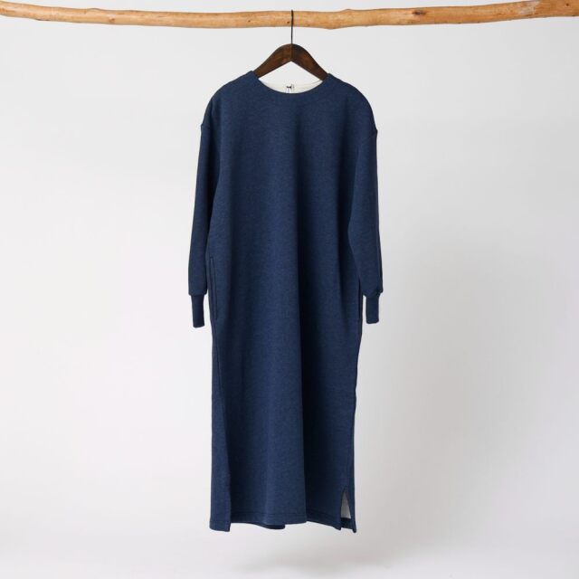 0699TO73359 コットン裏毛起毛ワンピース