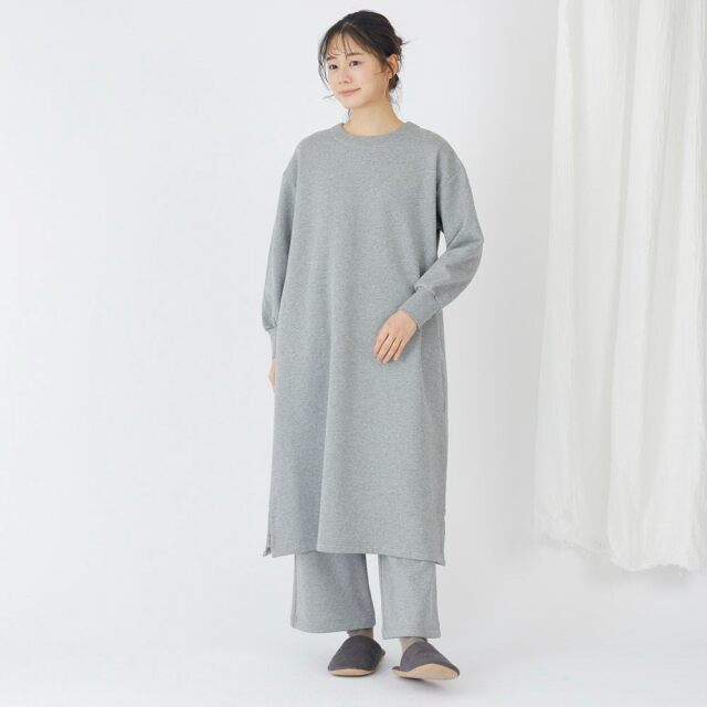 0699TO73359 コットン裏毛起毛ワンピース