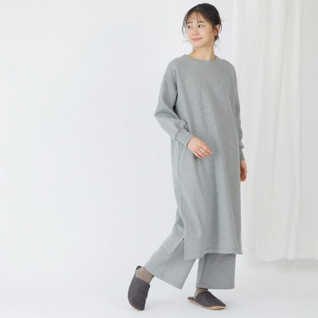 0699TO73359 コットン裏毛起毛ワンピース