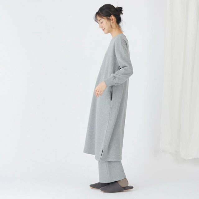 0699TO73359 コットン裏毛起毛ワンピース