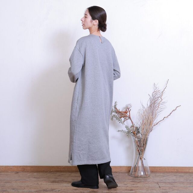 0699TO73359 コットン裏毛起毛ワンピース