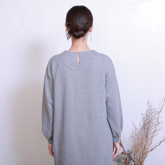 0699TO73359 コットン裏毛起毛ワンピース