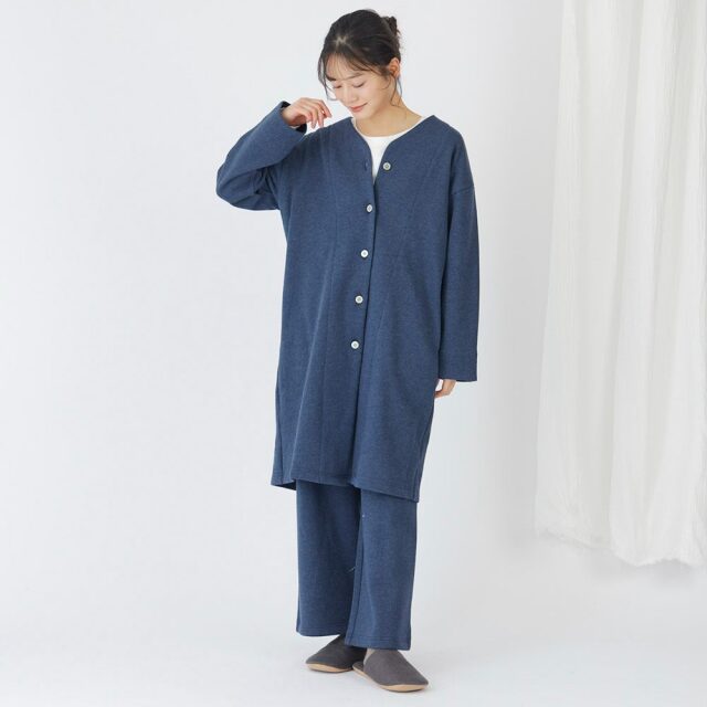 0699TO74360 コットン裏毛起毛ロングカーディガン