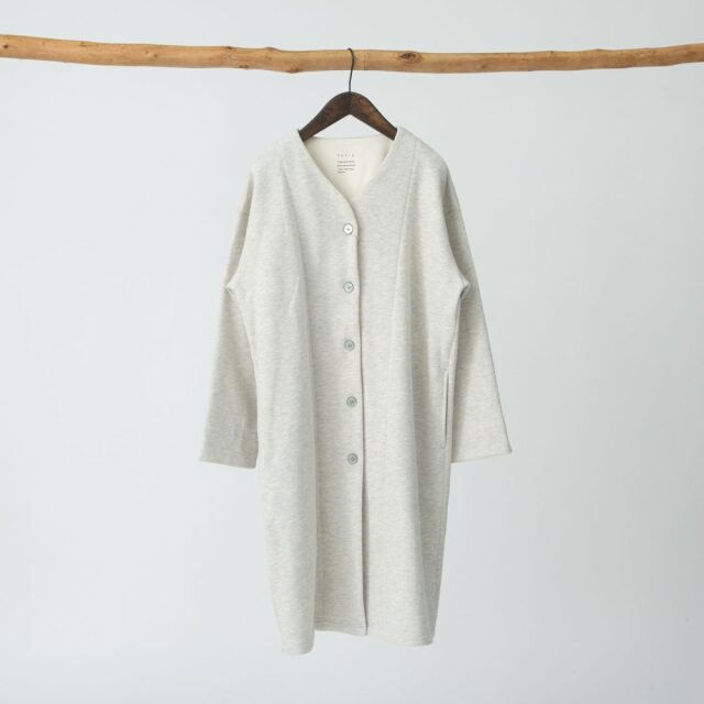 0699TO74360 コットン裏毛起毛ロングカーディガン