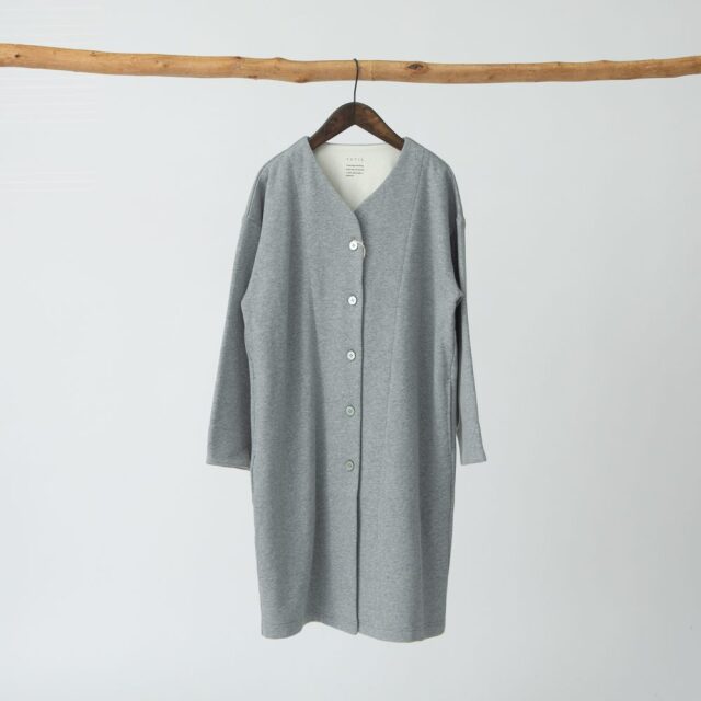 0699TO74360 コットン裏毛起毛ロングカーディガン