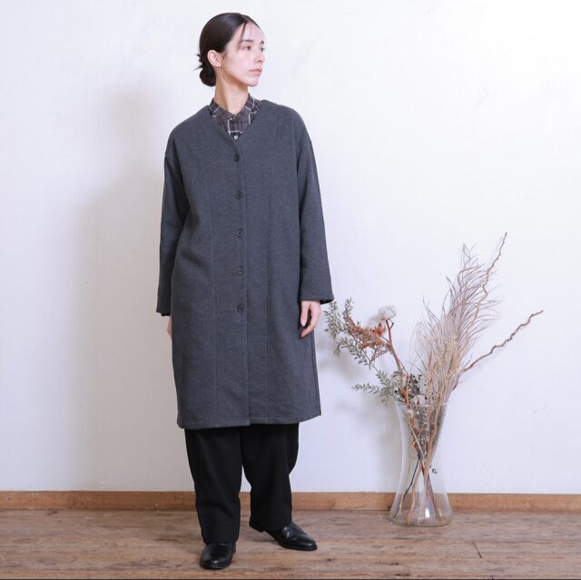 0699TO74360 コットン裏毛起毛ロングカーディガン