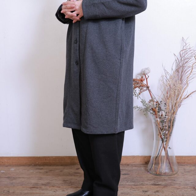 0699TO74360 コットン裏毛起毛ロングカーディガン