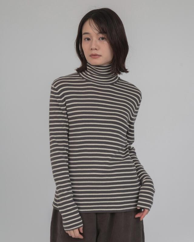 モデル身長：163ｃｍ　着用カラー：チャコールボーダー