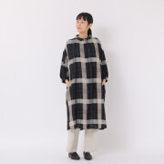 ＴＵＴＩＥ．（ツチエ）コットンリネンパナマチェックワンピース【0623PT-53054】