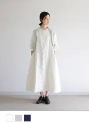 【erikaさんコラボ】リネンデニムコートワンピース｜再販売