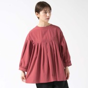 0624AT61017コットンブロードタックブラウス