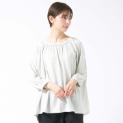 0624AT71843コットンガーゼ天竺ラグランスリーブプルオーバー