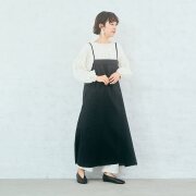 【tomomiさんコラボ】コットンリネンボイルキャミソールワンピース｜再販売