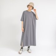 0624UT-73156 コットン引き揃え天竺ワンピース