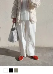 【tomomiさんコラボ】コットンセルロースセンターシームパンツ｜再販売