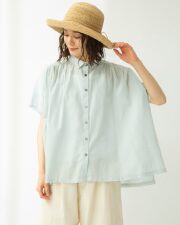 新品　TUTIE. ツチエ　リネン　カシュクール　ブラウス 麻(リネン)100％ 天然素材の人気2WAYブラウスブ｜ナチュラル