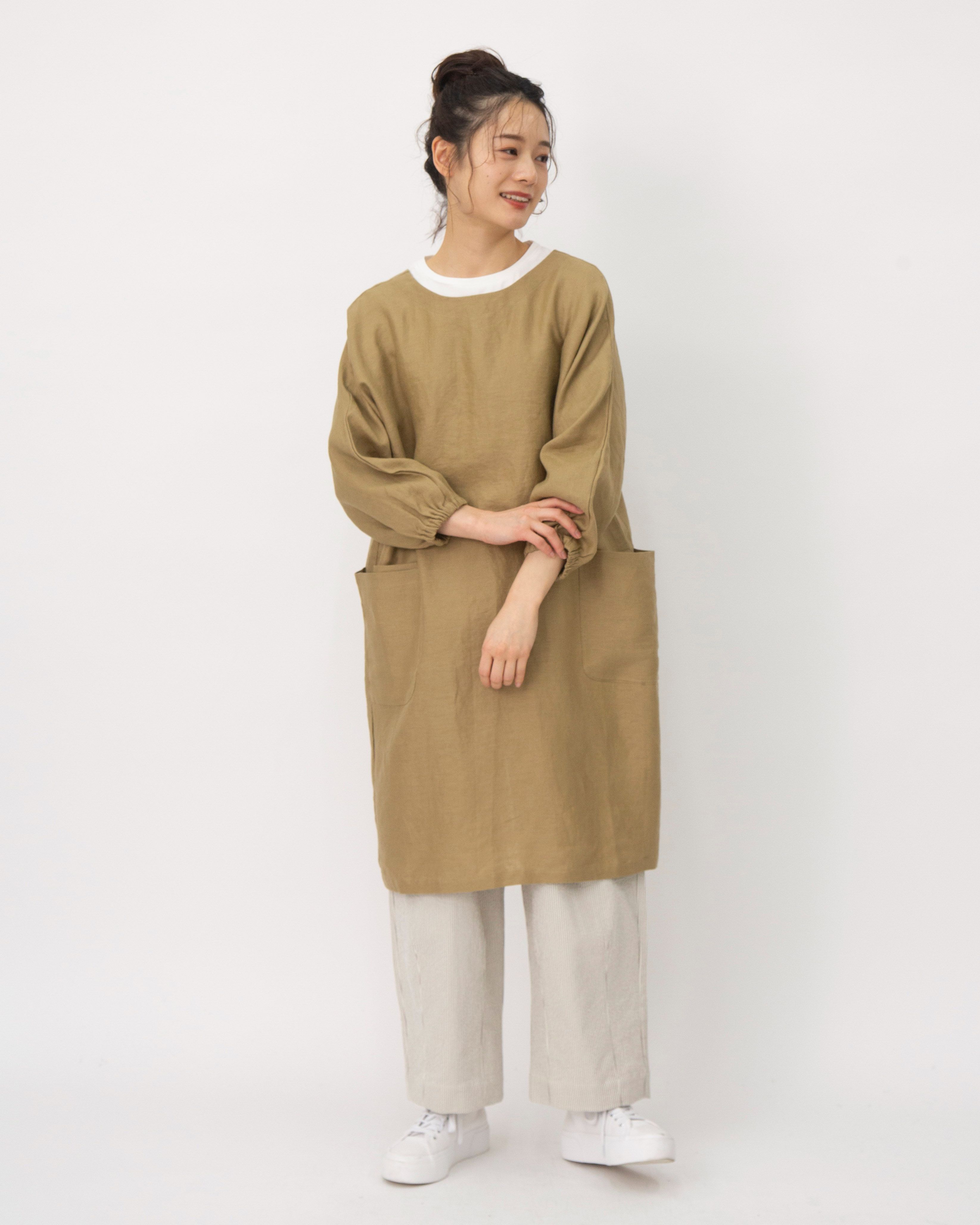 TUTIE．（ツチエ）リネン太番手ムジKappogi【0699TO-23024】