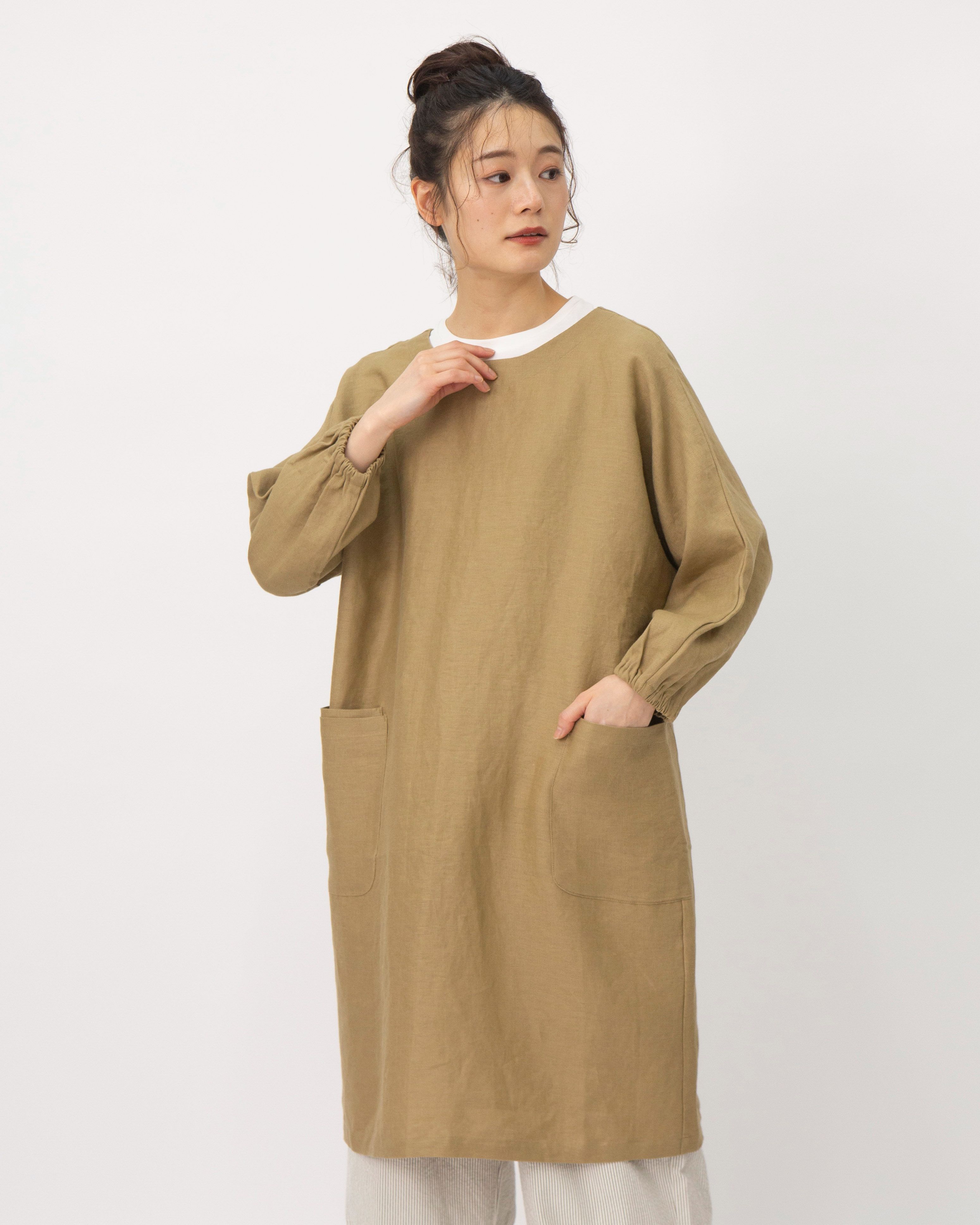 TUTIE．（ツチエ）リネン太番手ムジKappogi【0699TO-23024】