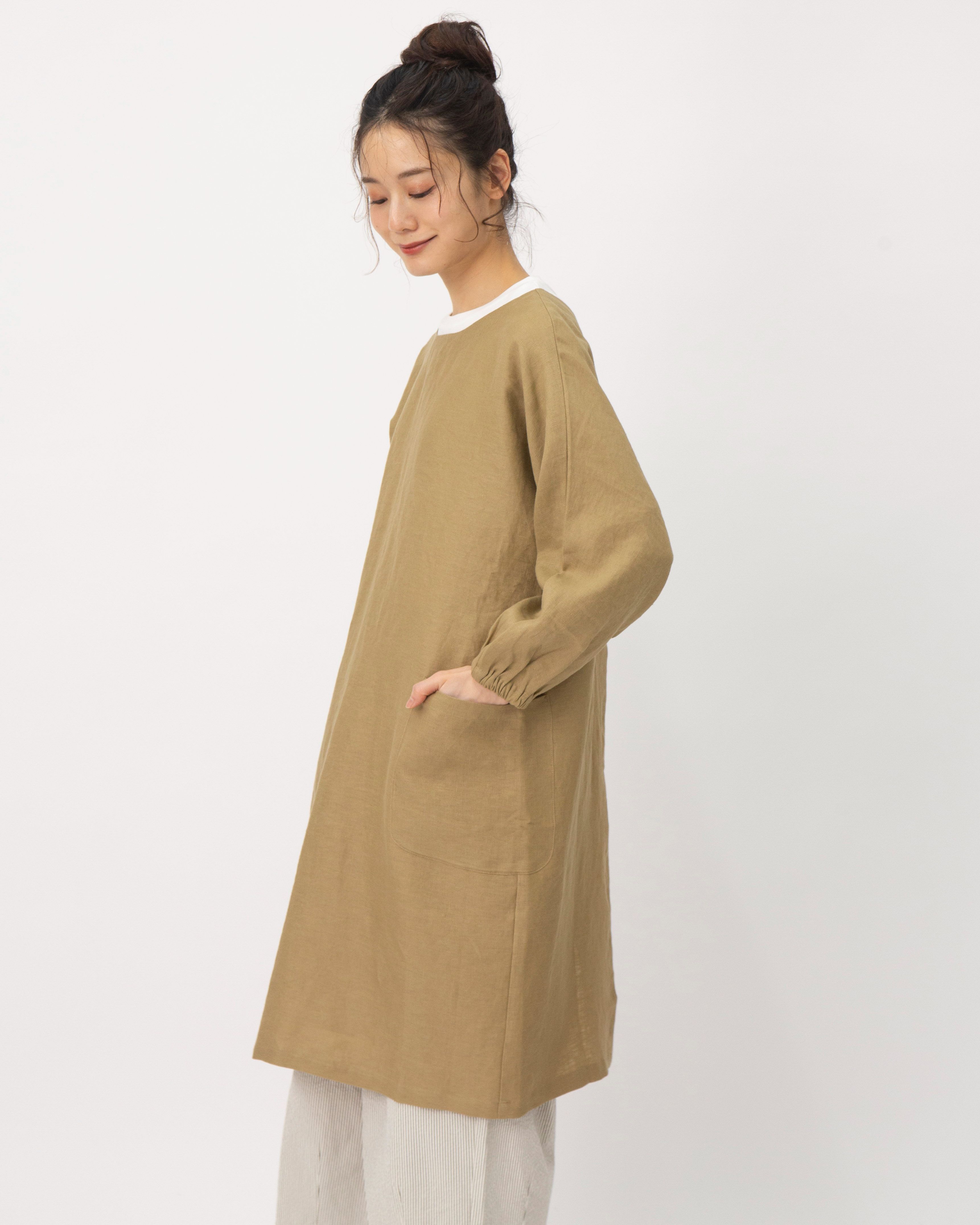 TUTIE．（ツチエ）リネン太番手ムジKappogi【0699TO-23024】