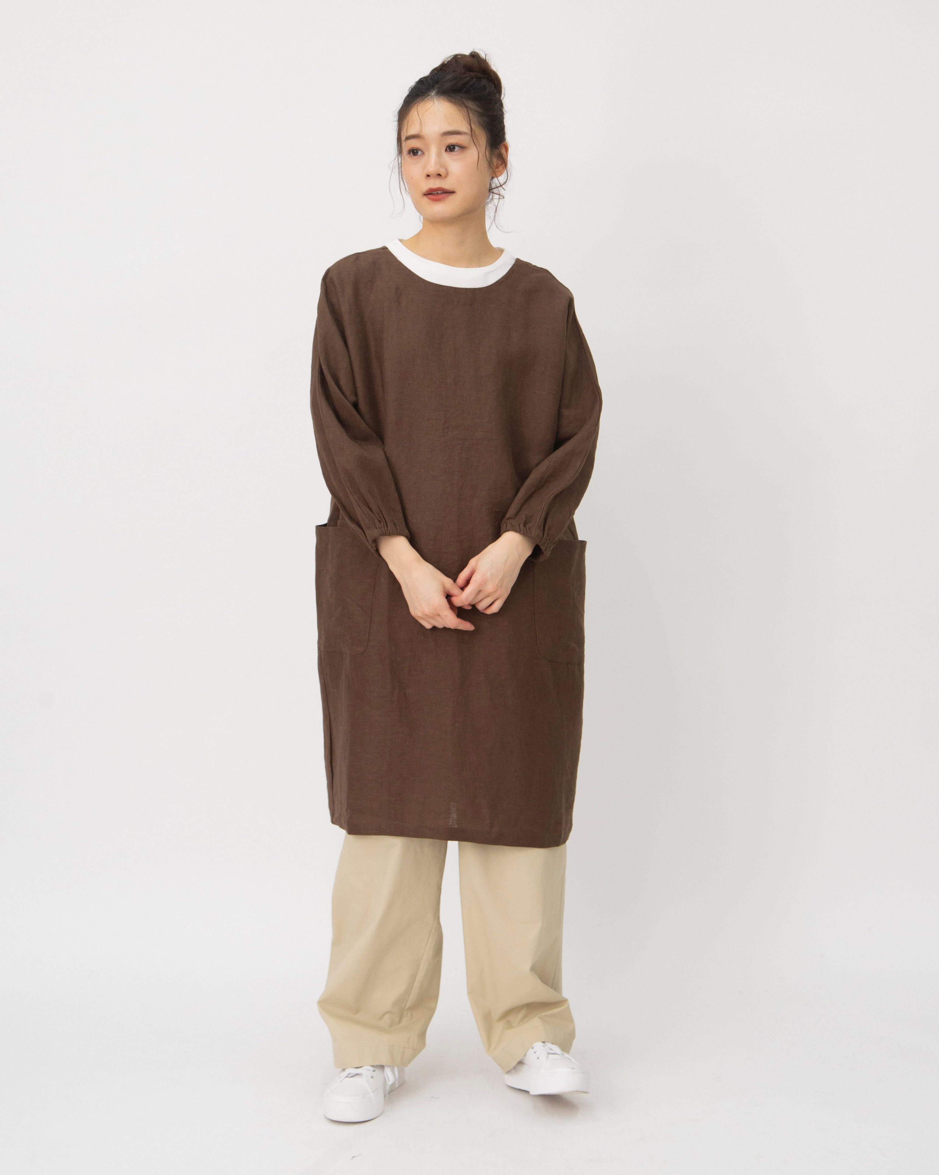 ツッチーにて TUTIE．（ツチエ）リネン太番手ムジKappogi【0699TO-23024】