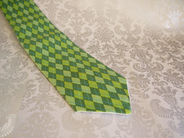 グリーンアーガイル　メンズタイ／トレンディ・タイズ