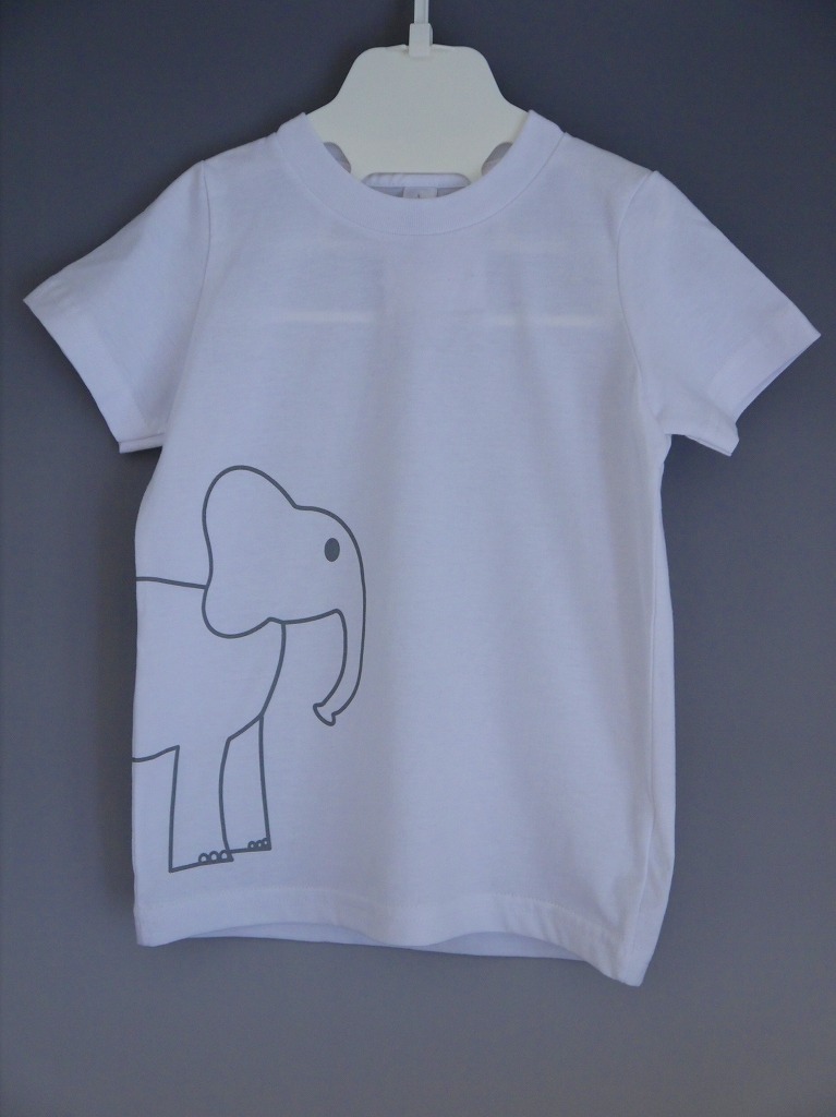 ＜コットン100％＞Tシャツ（ホワイトelephant）／マニー＆サイモン