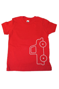 ＜コットン100％＞Tシャツ（レッドtruck）／マニー＆サイモン