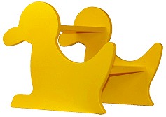 エコフレンドリーな木製ステップスツール（DUCK）＜Made in USA＞／マニー＆サイモン