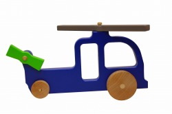 エコフレンドリーな木製プッシュトイ（HELICOPTER）＜Made in USA＞／マニー＆サイモン