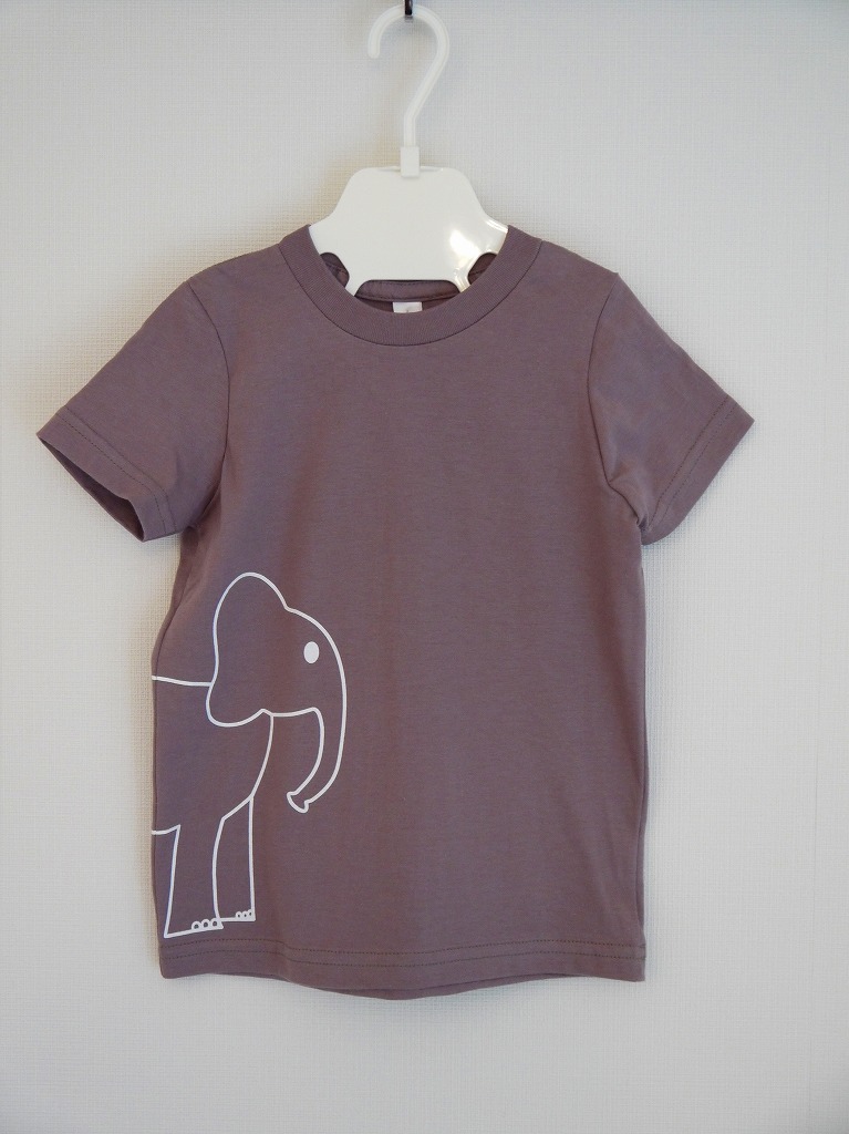 ＜オーガニックコットン100％＞Tシャツ（グレイelephant）／マニー＆サイモン