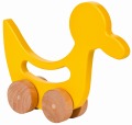 エコフレンドリーな木製アニマルプッシュトイ（DUCK）＜Made in USA＞／マニー＆サイモン