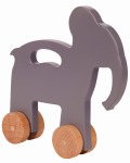 エコフレンドリーな木製アニマルプッシュトイ（ELEPHANT）＜Made in USA＞／マニー＆サイモン