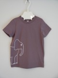 ＜オーガニックコットン100％＞Tシャツ（グレイelephant）／マニー＆サイモン