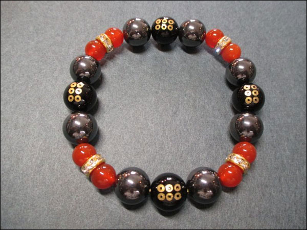 パワーストーン京屋オリジナル/【真田丸応援限定特価】戦国武将【真田幸村(六文銭家紋)】