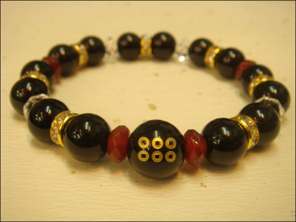 パワーストーン京屋オリジナル/【真田丸応援限定特価】戦国武将【真田幸村(六文銭家紋)】