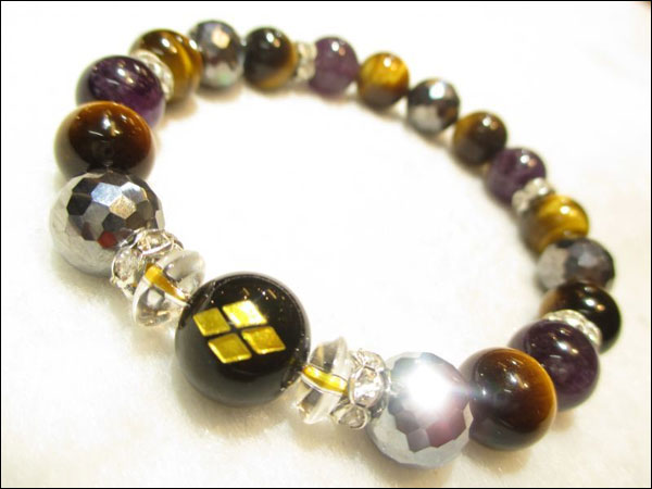 パワーストーン京屋オリジナル/【真田丸応援限定特価】戦国武将【真田幸村(六文銭家紋)】