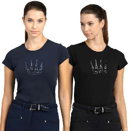 Spooks　レディースTシャツ-クラウンセクイン