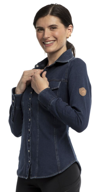 Goode Rider レディース デニムジーンズシャツ