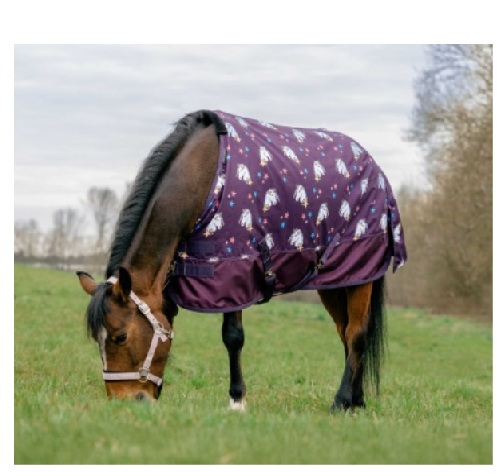 E’THEME　 600D/220g　馬着 プラム