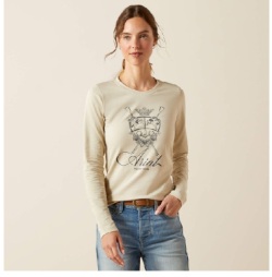 ARIAT　W's RITZY LOGO　長袖Tシャツ