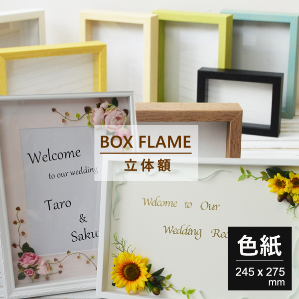 ボックスフレーム　色紙