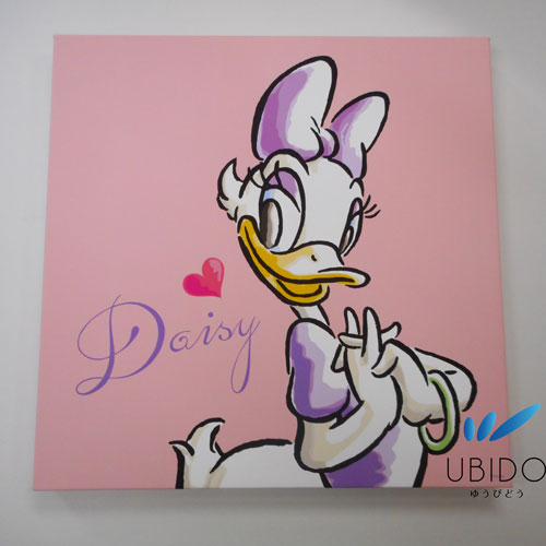 アートパネル　ハートデイジー　30角　【受注生産品お届けまで約10日】【キャンバスアート】【ウォールアートパネル】【ファブリックパネル】