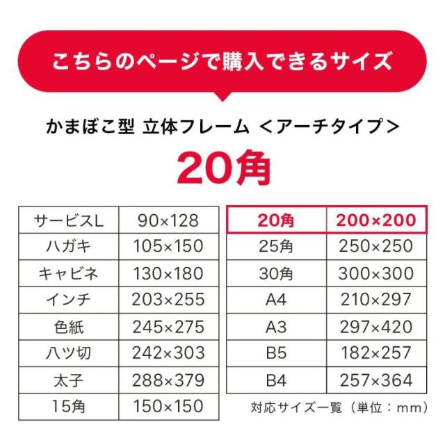 ボックスフレーム　アーチタイプ２０角