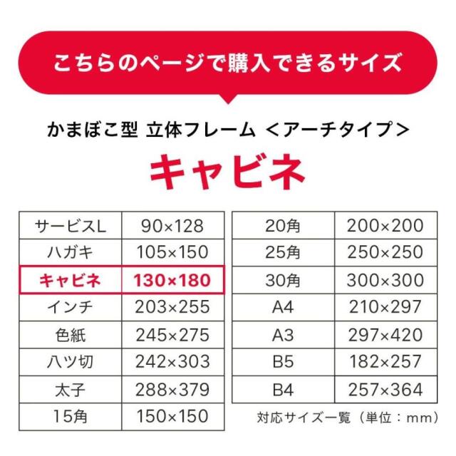 ボックスフレーム　アーチタイプキャビネ