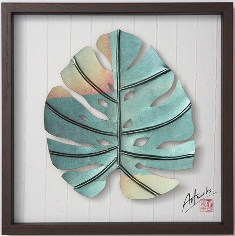 Art　Works　モンステラ　玉虫箔S